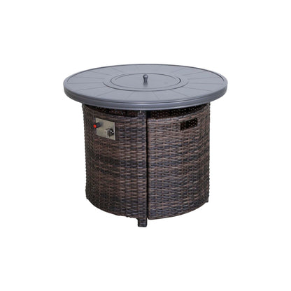 Propane Outdoor Fire Pit Table - Espresso