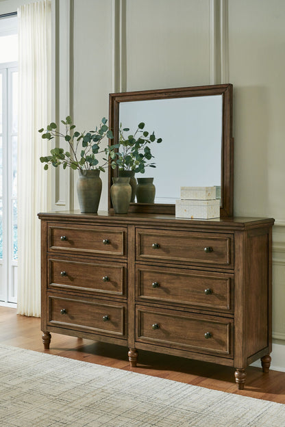Sturlayne - Dresser And Mirror - Brown
