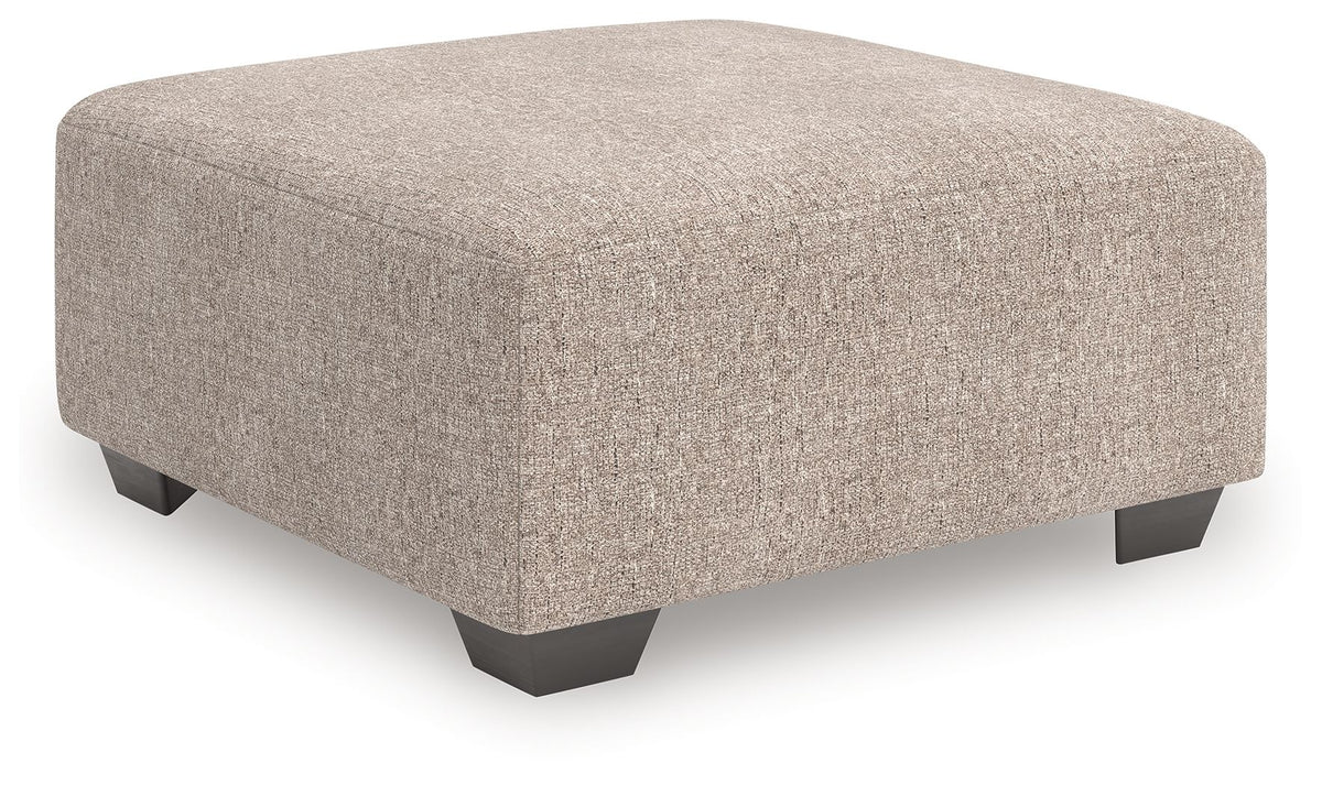 Newellen - Oversized Accent Ottoman - Beige