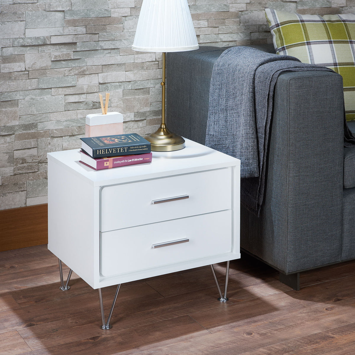 Deoss - Accent Table - White