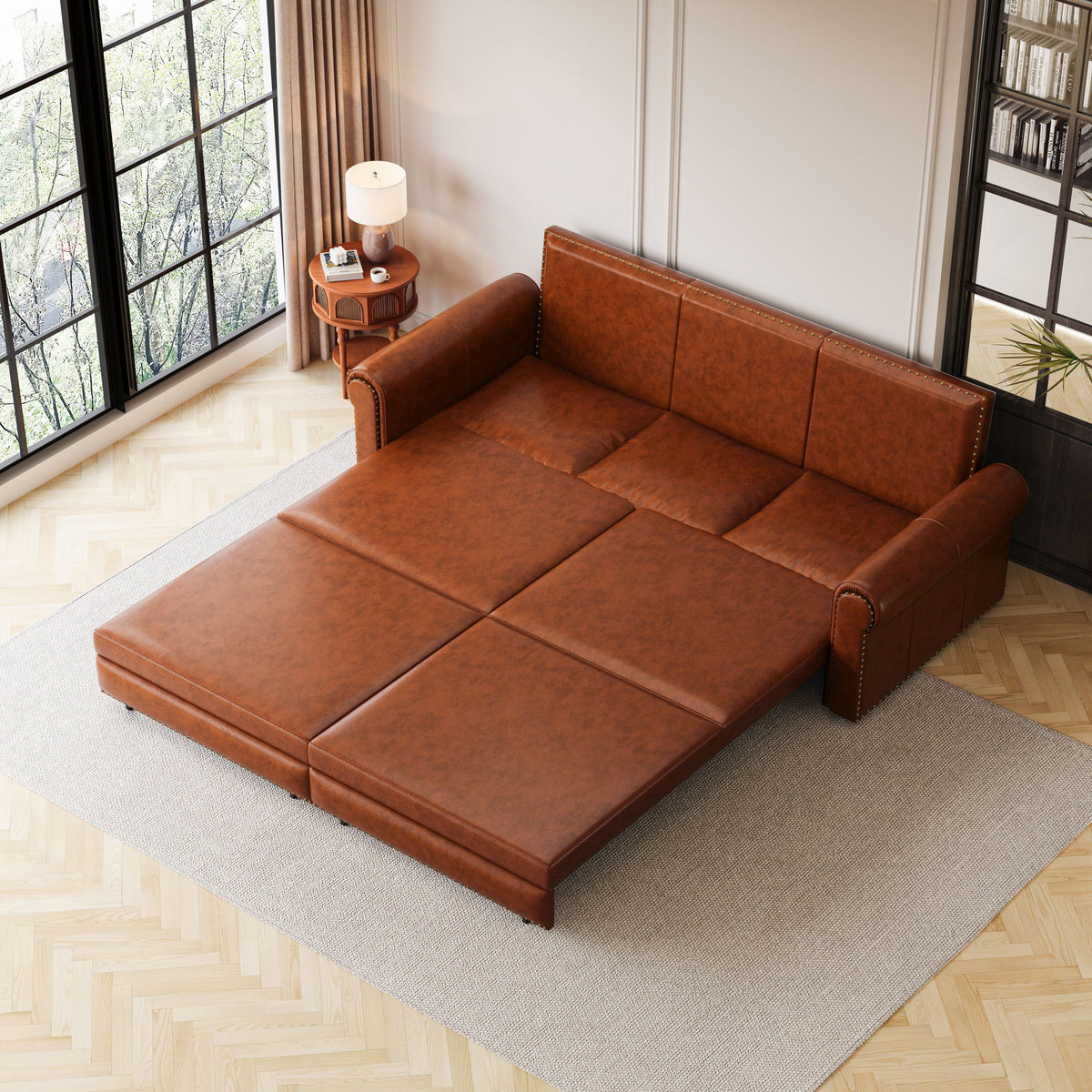 Chesterfield Sofa & Pull Out Bed
