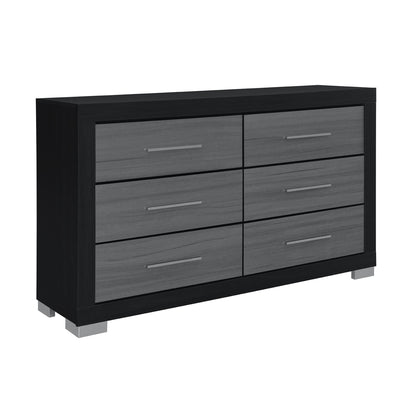 Elsa - 2 Toned And Dresser With Bar Handle And Construction