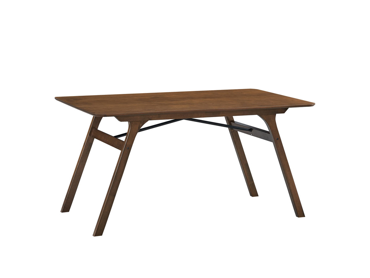 Kaela - 7 Pieces Dining Room Set - Light Gray / Walnut