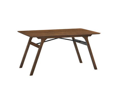 Kaela - 7 Pieces Dining Room Set - Light Gray / Walnut