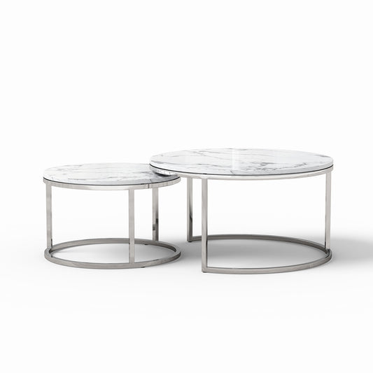 2 Piece Nesting Coffee Table Set For Living Room