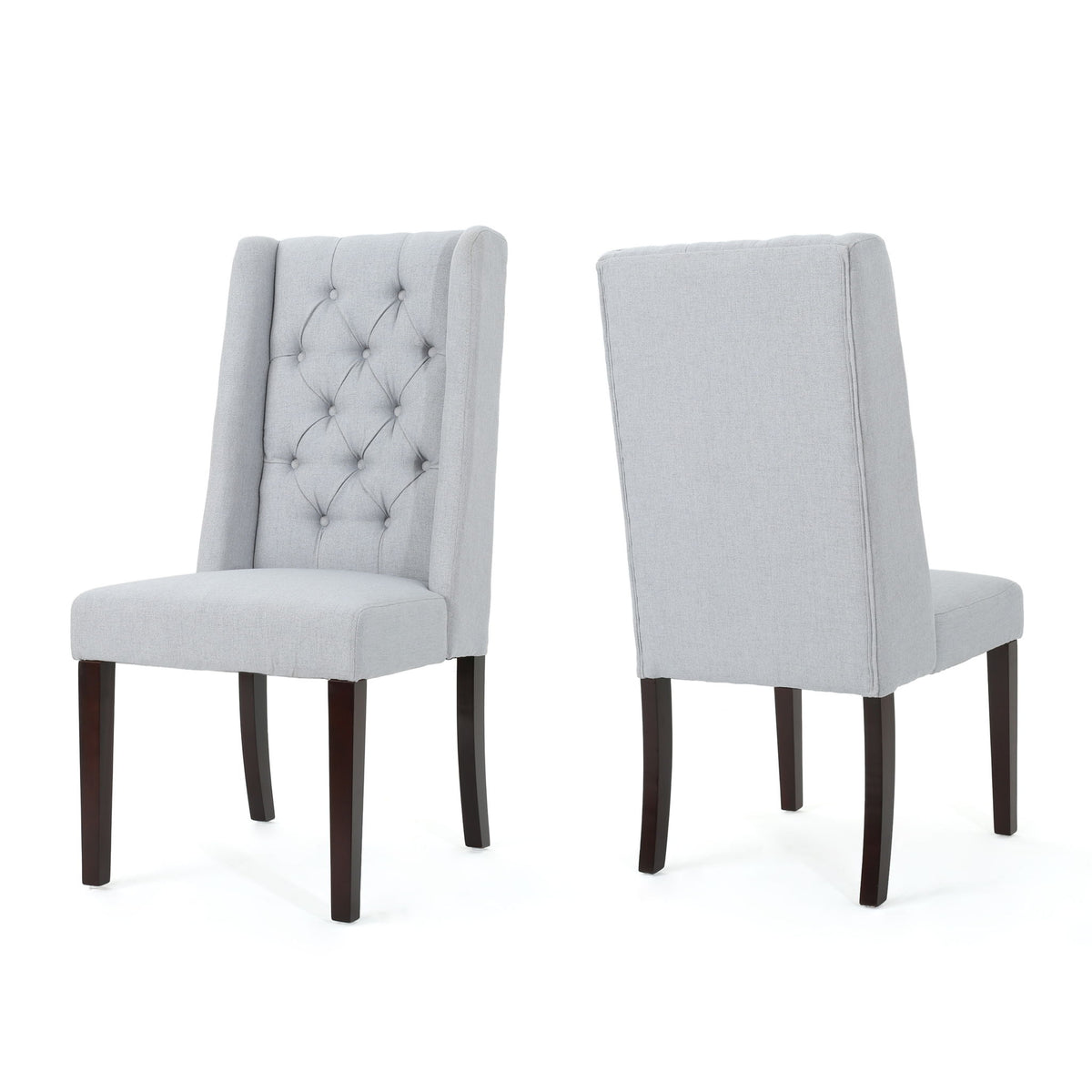 Sophisticated Tufted Dining Chair With High Back Design