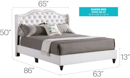 Upholstered Bed Transitional