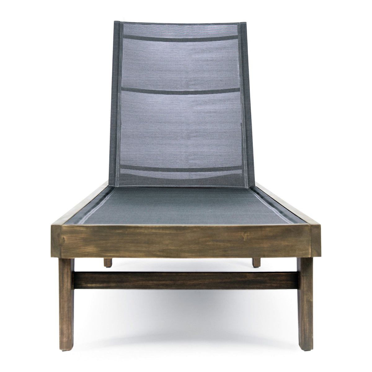 Summerland Chaise Lounge Dark Mesh Outdoor Seating - Dark Gray