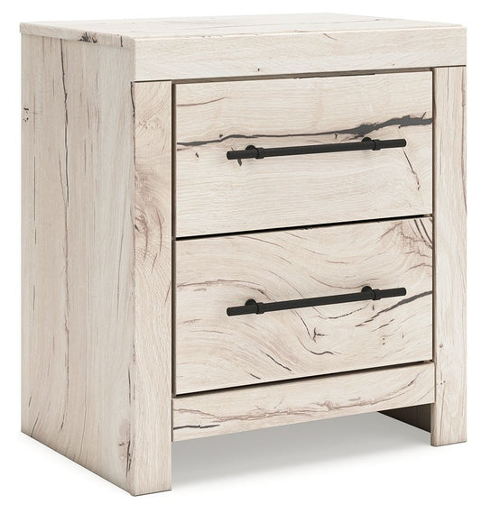 Lawroy - Two Drawer Night Stand - Light Natural