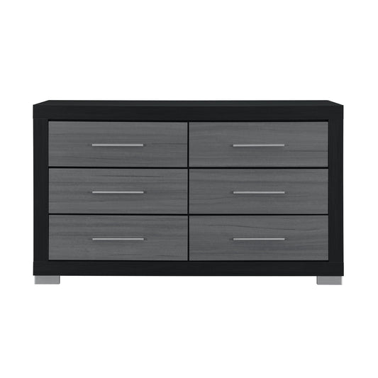 Elsa - 2 Toned And Dresser With Bar Handle And Construction