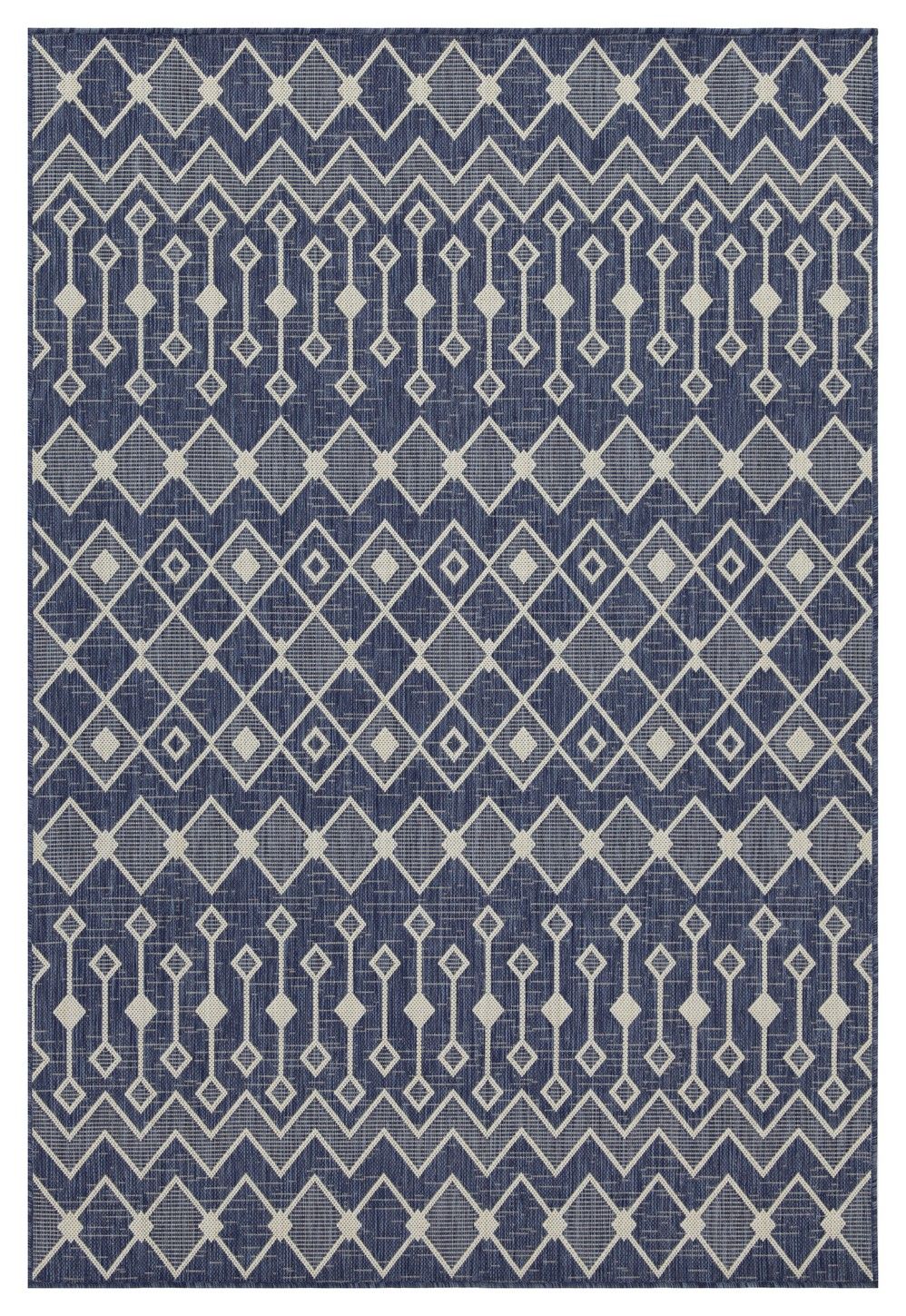 Sunshine - 5'3" X 7'3" Indoor & Outdoor Area Rug Polypropylene - Blue