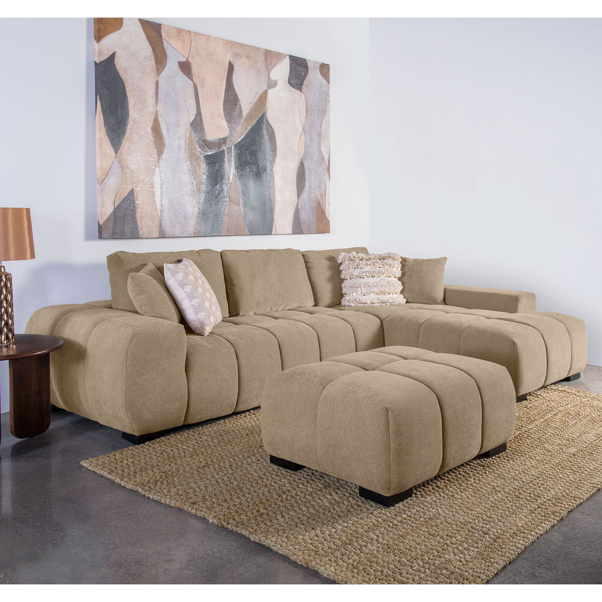 Plather - Sectional Chaise Sofa