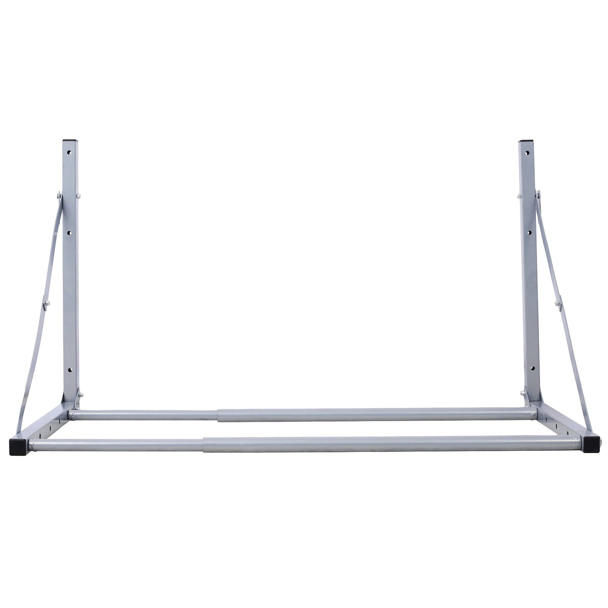 Wall-Mounted Folding Tire Storage, 30.5 To 50.5" Wide, Supports 300 Pounds - Gray