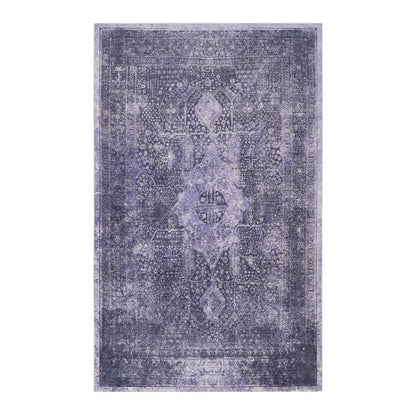 Maval - 3' X 5' Washable Area Rug - Anthracite