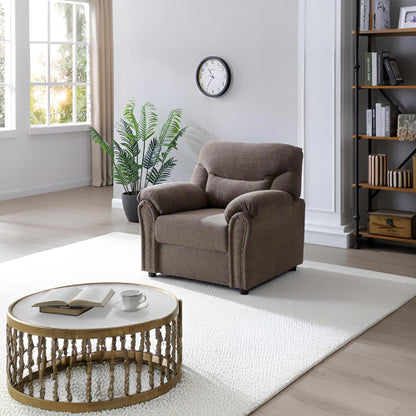 Hamilton - Chair With Hand Applied Nailhead Trim And Pillow Top Arm Cushions