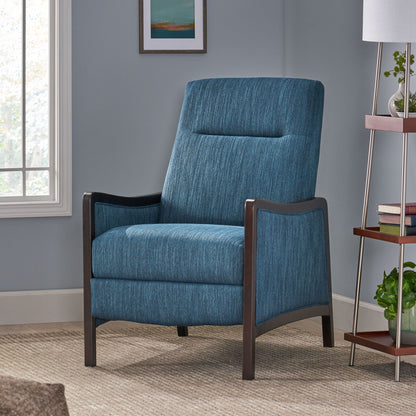Drury - Contemporary Fabric Upholstered Pushback Recliner