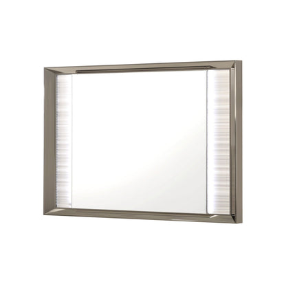 Star - Mirror With Built In LED And Frame - White