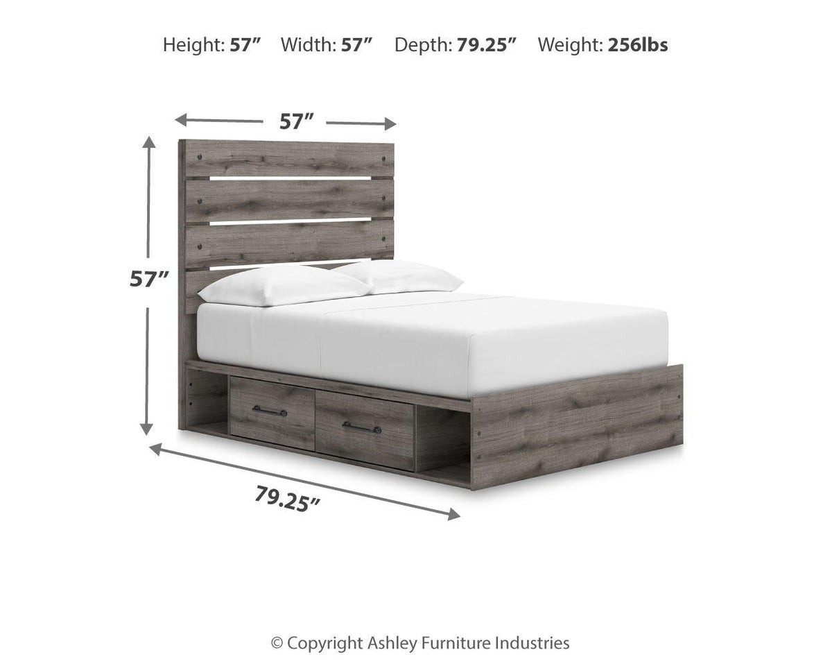 Graystorm - Panel Bed With Storage