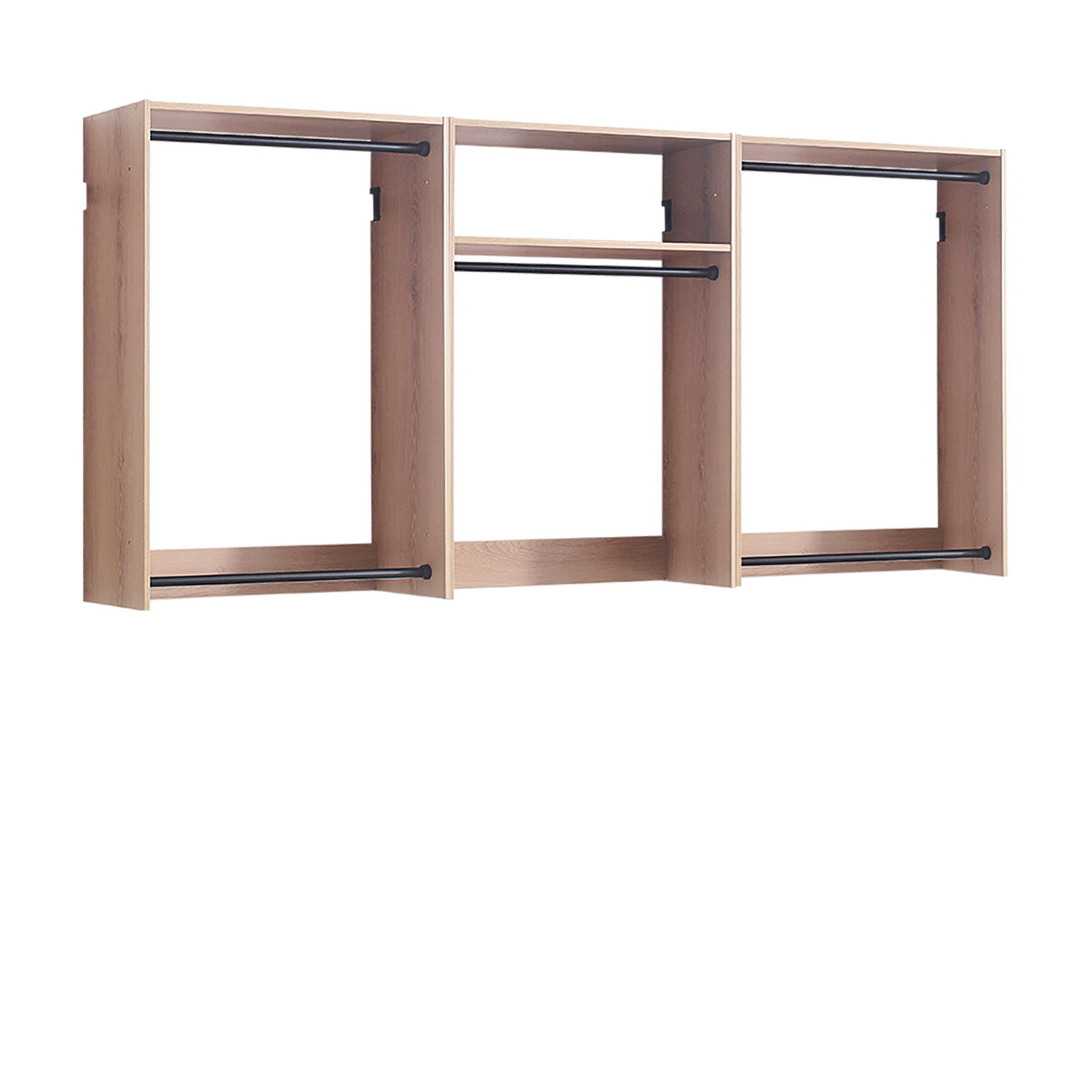 Devi - Wall Mounted Wood Closet System & Modular Design