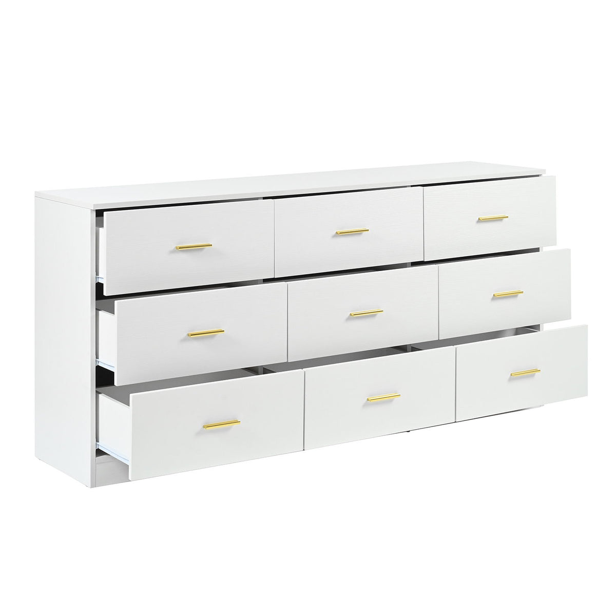 9 Drawer Dresser, Ample Storage For Bedroom