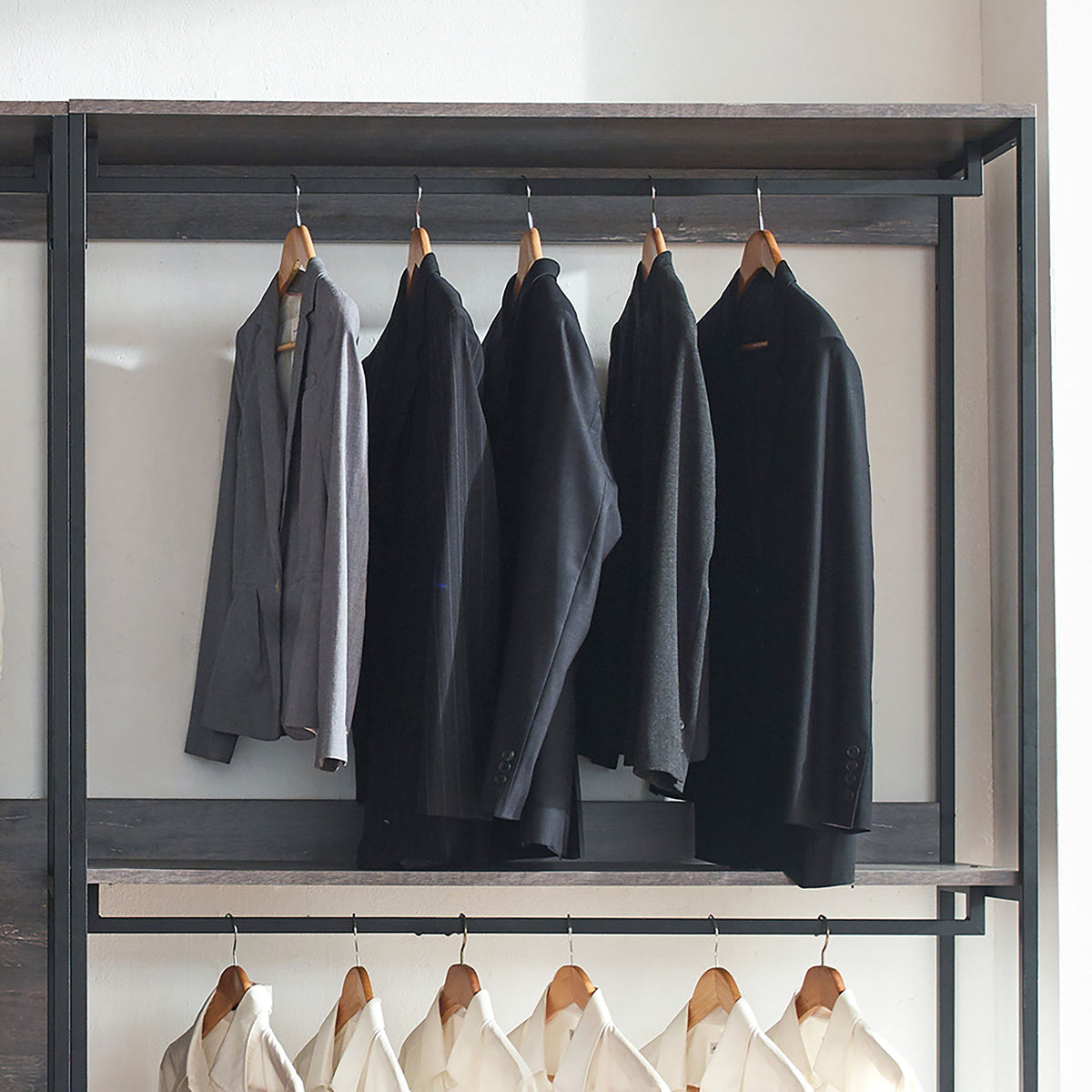 Monica - Walk-In Closet System & Modular Design - Rustic