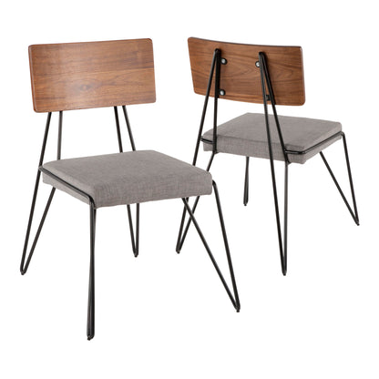 Loft - Mid-Century Modern Chair (Set of 2) - Gray
