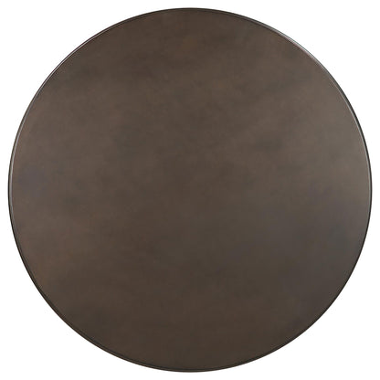 Round Dining Table & Pedestal Base - Brown