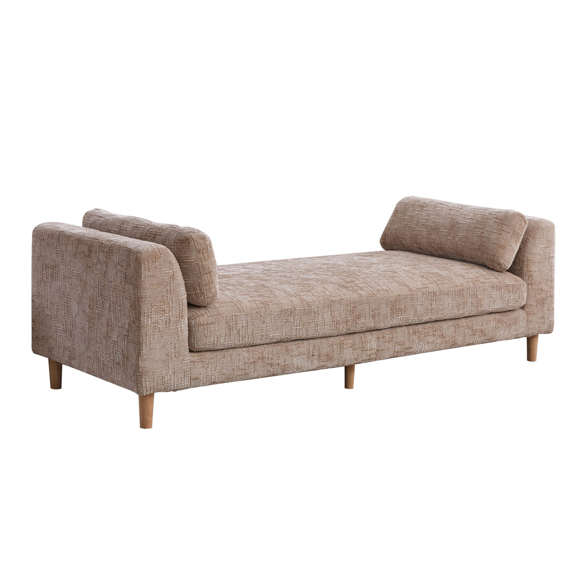 Modern Upholstered End Of Bed Bench With Armrests