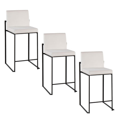 Fuji - Contemporary Modern Elegance, High Back Counter Stool
