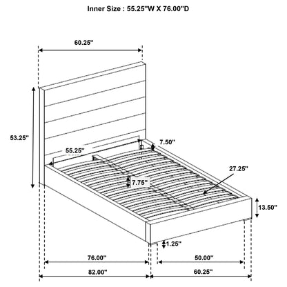 Dulcey - Bedroom Set With Modern Tufted Headboard