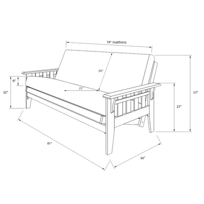 Montana - Full Size Futon Frame Sofa