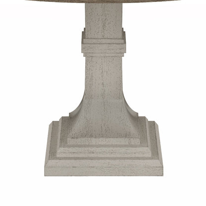 Tannen - Round Dining Table - White / Gray