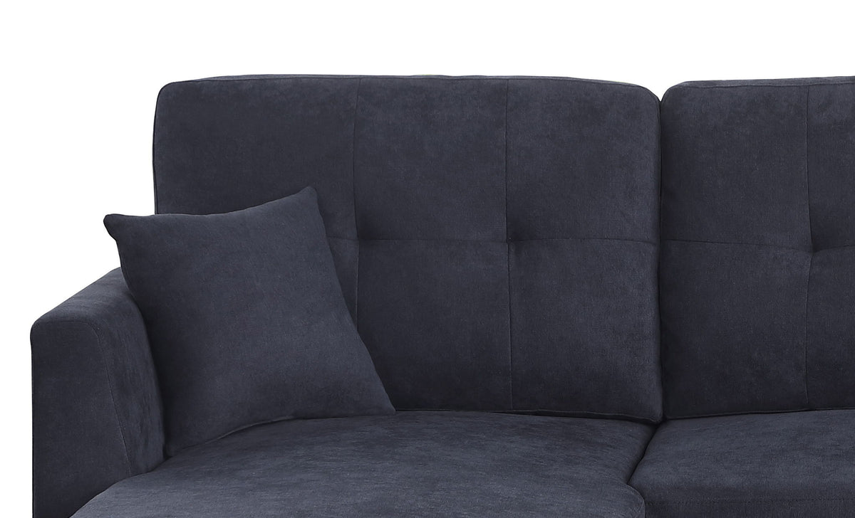 Sectional Sofa Bed - Dark Blue