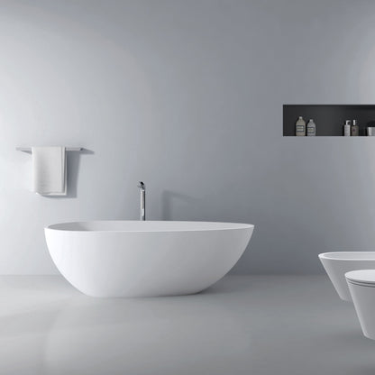 Solid Surface Freestanding Soaking Bathtub For Bathroom