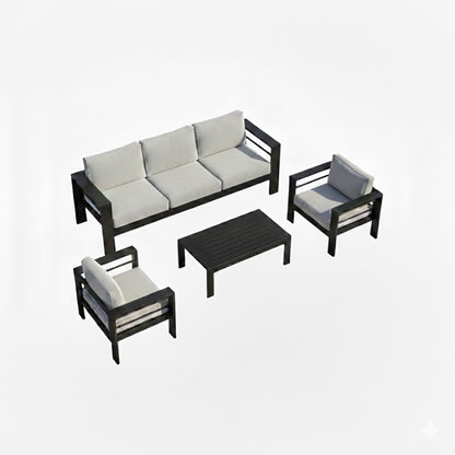Outdoor Patio Set With All-Weather Thick Cushions