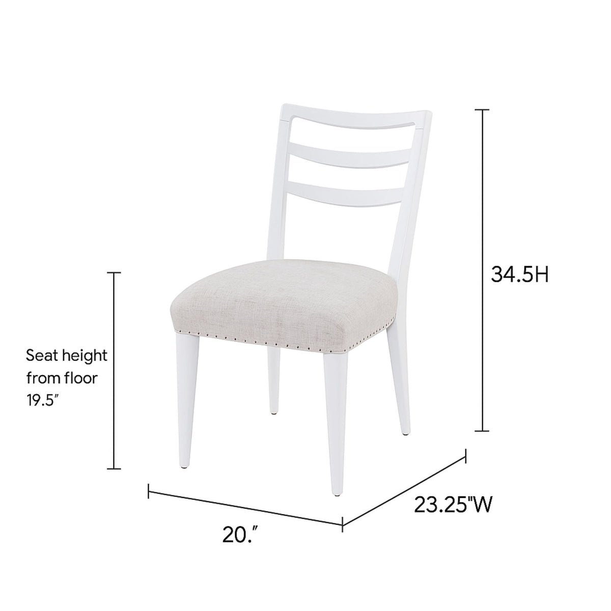 Ladderback Side Dining Chair (Set of 2)