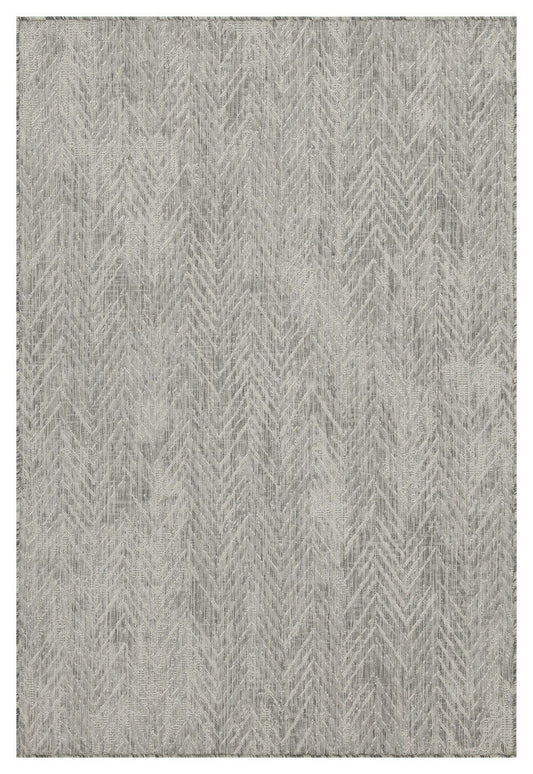 Sunshine - 5'3" X 7'3" Indoor, Outdoor Area Rug - Silver