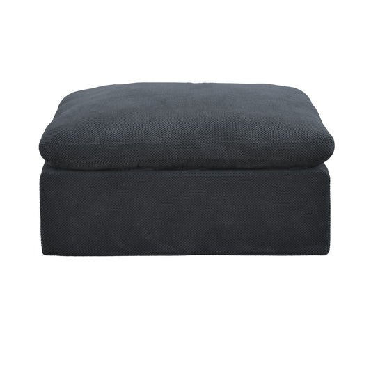 Full Compressed Ottoman - Dark Gray