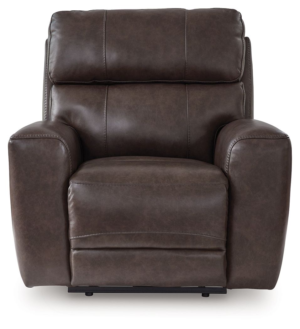 Crossplex - Power Recliner / Adjustable Headrest - Smoke