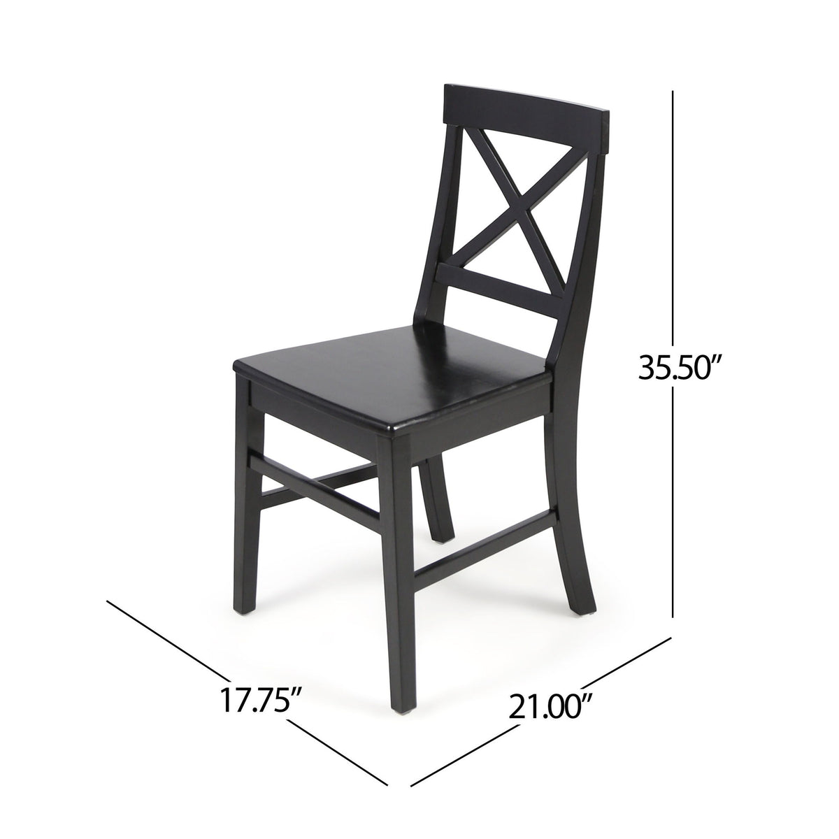 Plethora - Dining Chair With X Shaped Back (Set of 2)