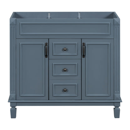 Bathroom Vanity Cabinet With 2 Soft Closing Doors And 2 Drawers