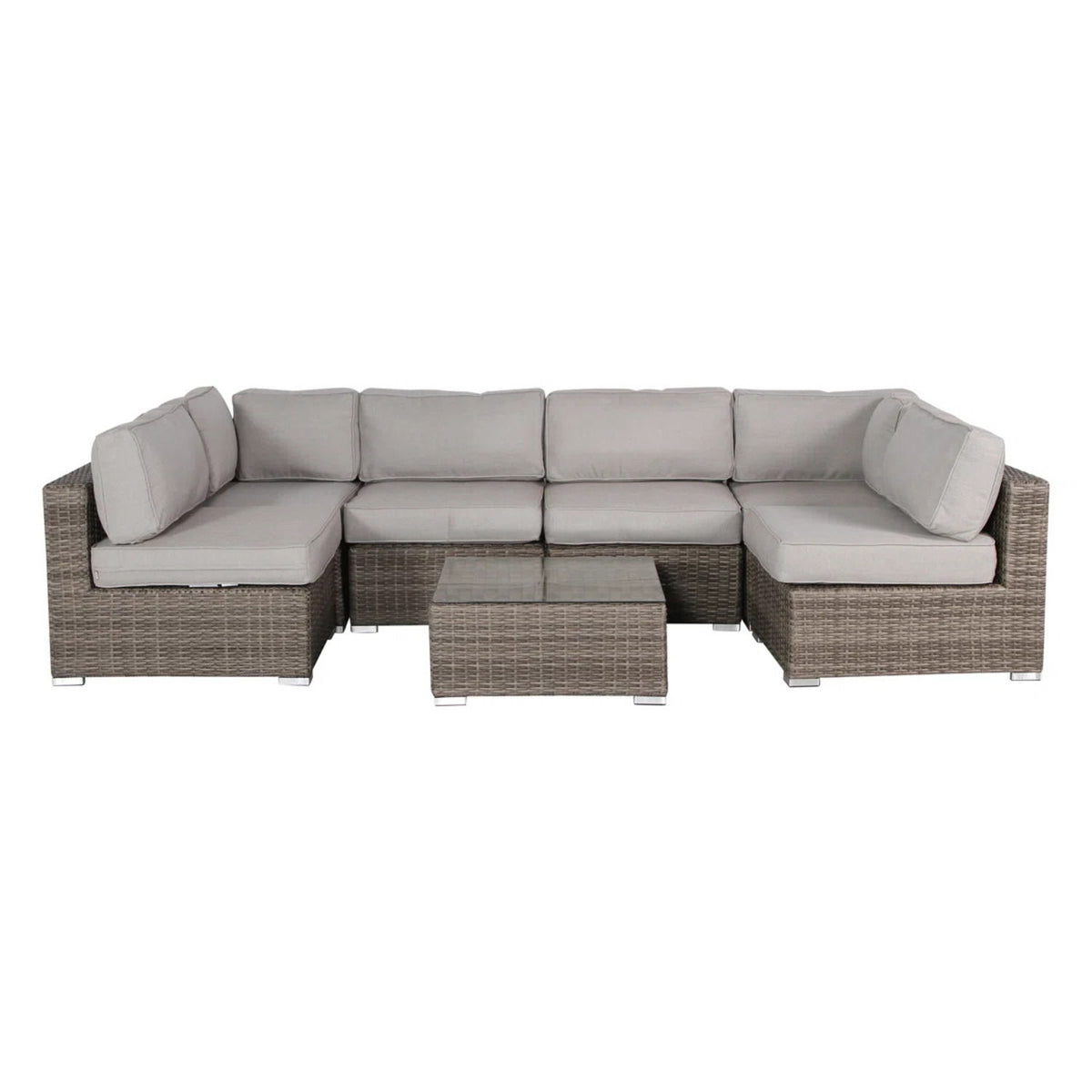 Outdoor Wicker Seating Group With Cushions
