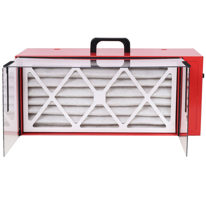 Portable Tabletop Dust Collector With Hepa Filter - Red