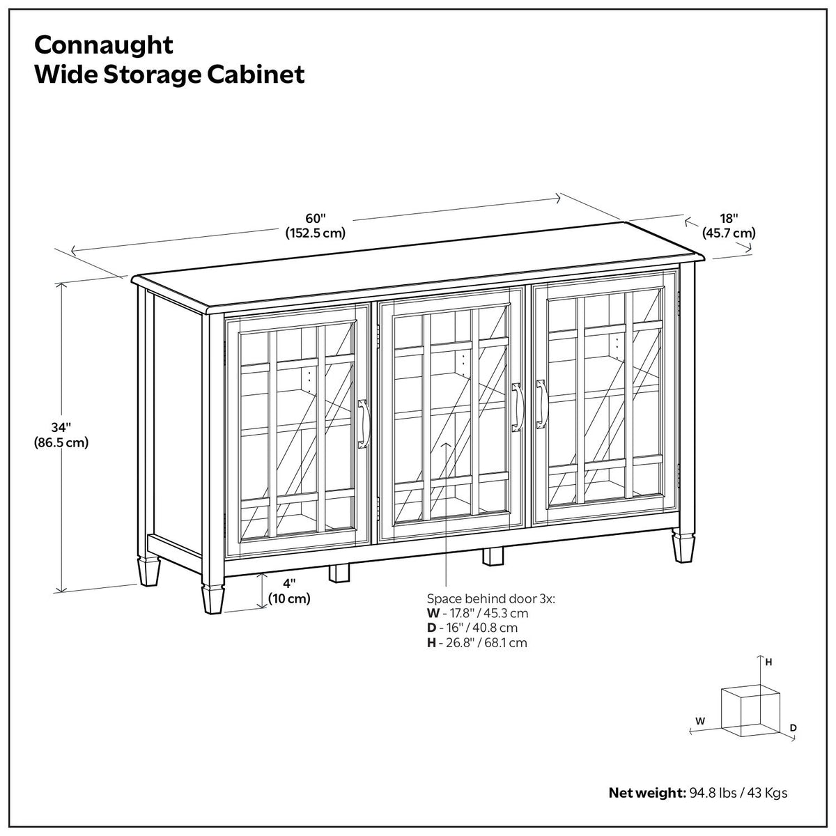 Connaught - Traditional Buffet Cabinet