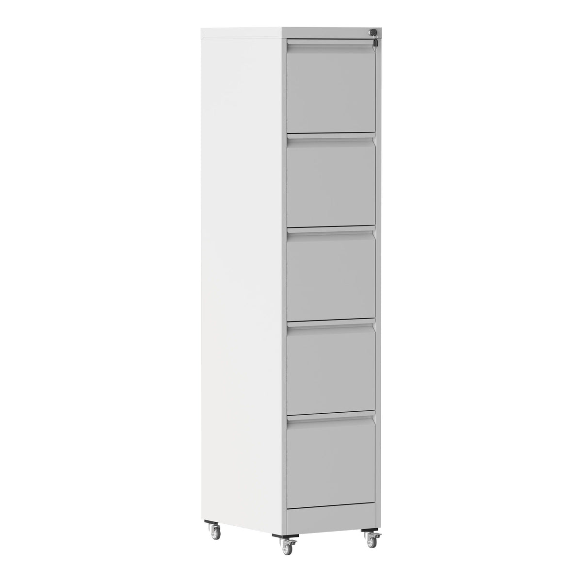 Drawer Metal Locking Vertical File Cabinet With Wheels Heavy Duty Lockable Storage