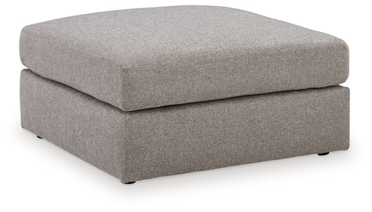 Lindon - Oversized Accent Ottoman - Smoke