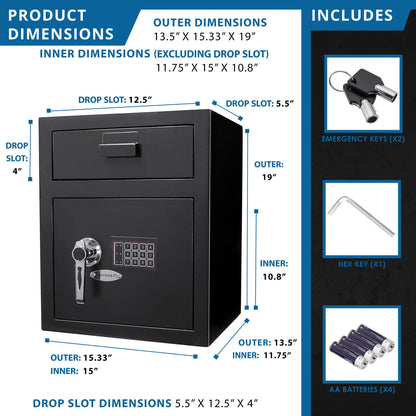 Durable Keypad Depository Safe