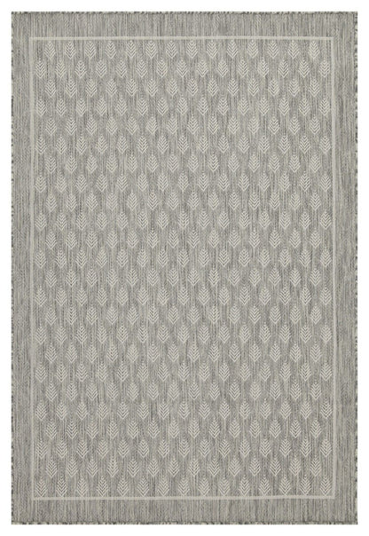 Sunshine - 5'3" X 7'3" Indoor, Outdoor Polypropylene Area Rug - Silver