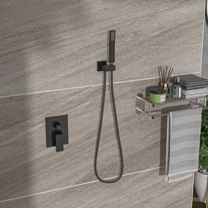 Dual Shower Head System With Ceiling Mount And Rough In Valve