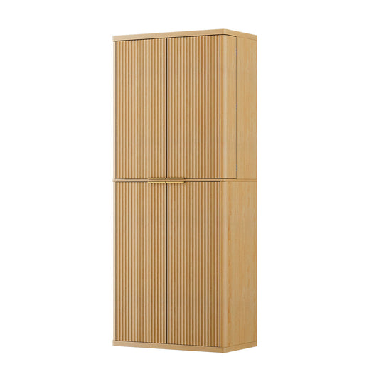 Kitchen Pantry Cabinet With 6 Doors